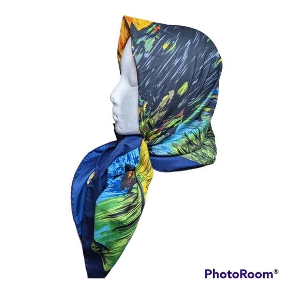 Robin Ruth Silk Head Scarf ~ Hair Wrap ~Driving Scarf 🌴 - Picture 3 of 12